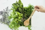 composicion moderna cocina ingredientes sanos