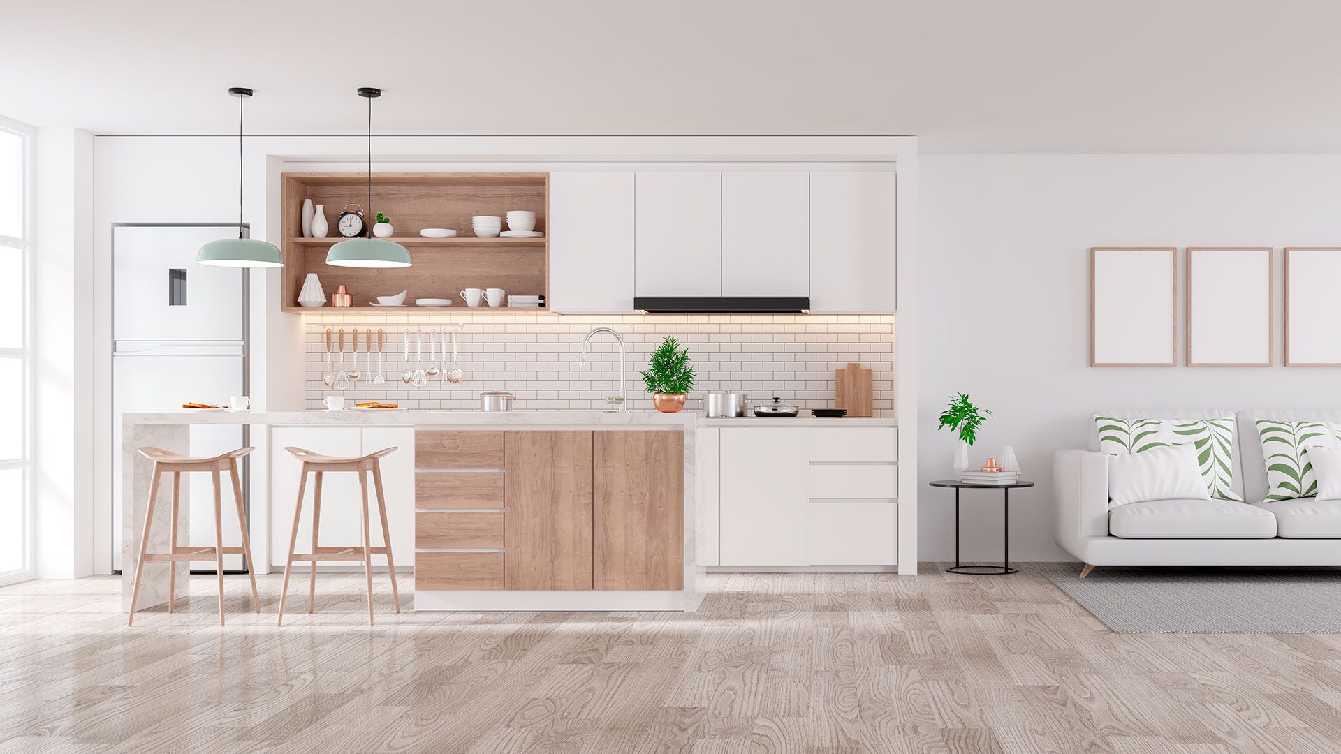 Cocina diseñada e instalada por Soinco para una constructora inmobiliaria