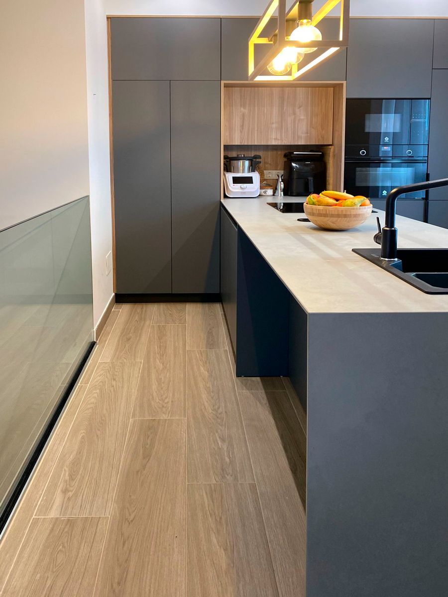 Cocina Moderna Gris | Cocinas Soinco